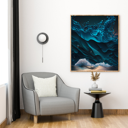Ocean Splash Digital Wall Art 2