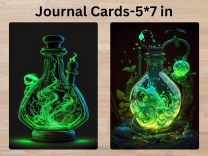 Magical Potions-Journal Cards & ATC Cards, Digital Download
